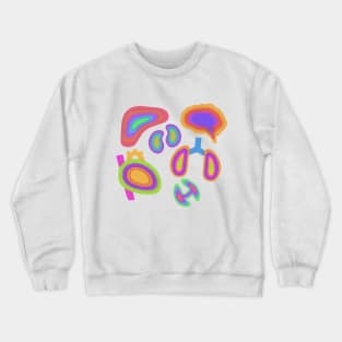 Layered 3D Paper Anatomic organs Crewneck Sweatshirt